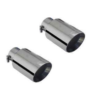 Czarny, okrągły tłumik z wlotem 3″ i wylotem 4″ Ford Mustang GT