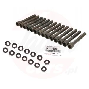 Zestaw śruby głowicy podkładki Toyota Lexus IS200 1GFE