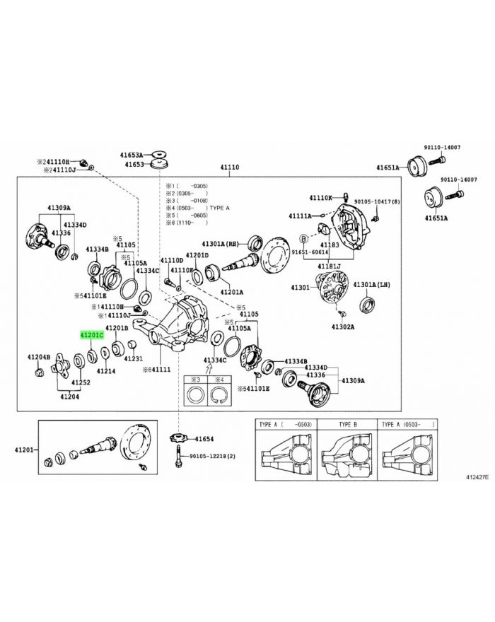 Uszczelniacz dyfra Toyota Lexus 90311-44005