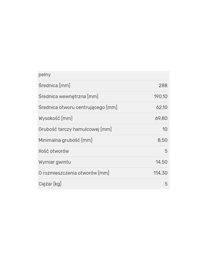 Tarcze hamulcowe Rotinger T5 Lexus RX MK II RX300 RX400h RX350 RX330 288[mm] tył