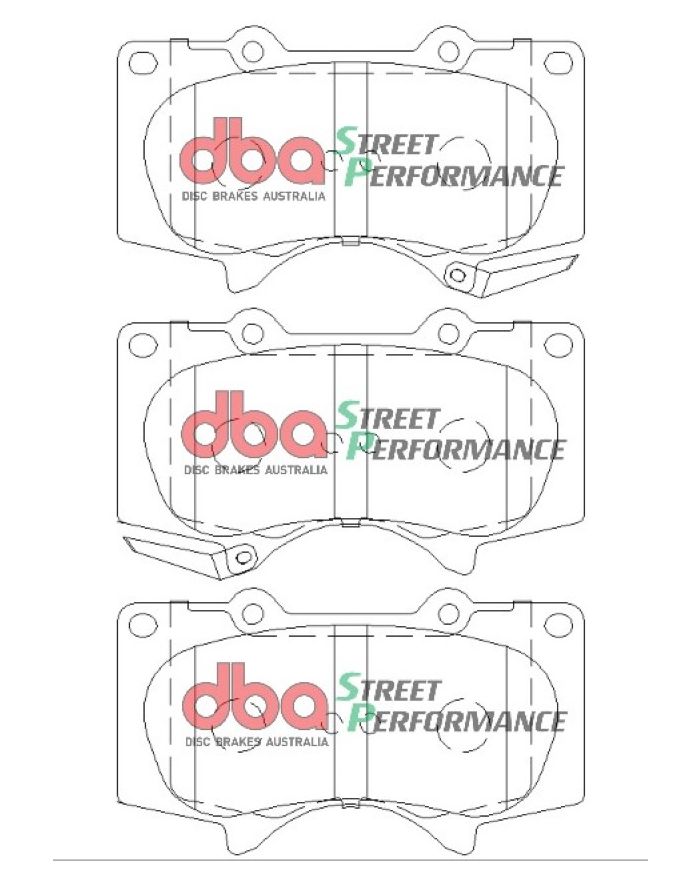 Klocki hamulcowe DBA Street Performance Mitsubishi Pajero Toyota Hilux Landcruiser przód